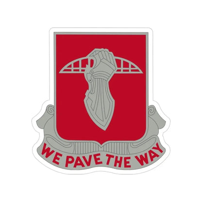 17 Engineer Battalion (U.S. Army) Transparent STICKER Die-Cut Vinyl Decal - The Sticker Space