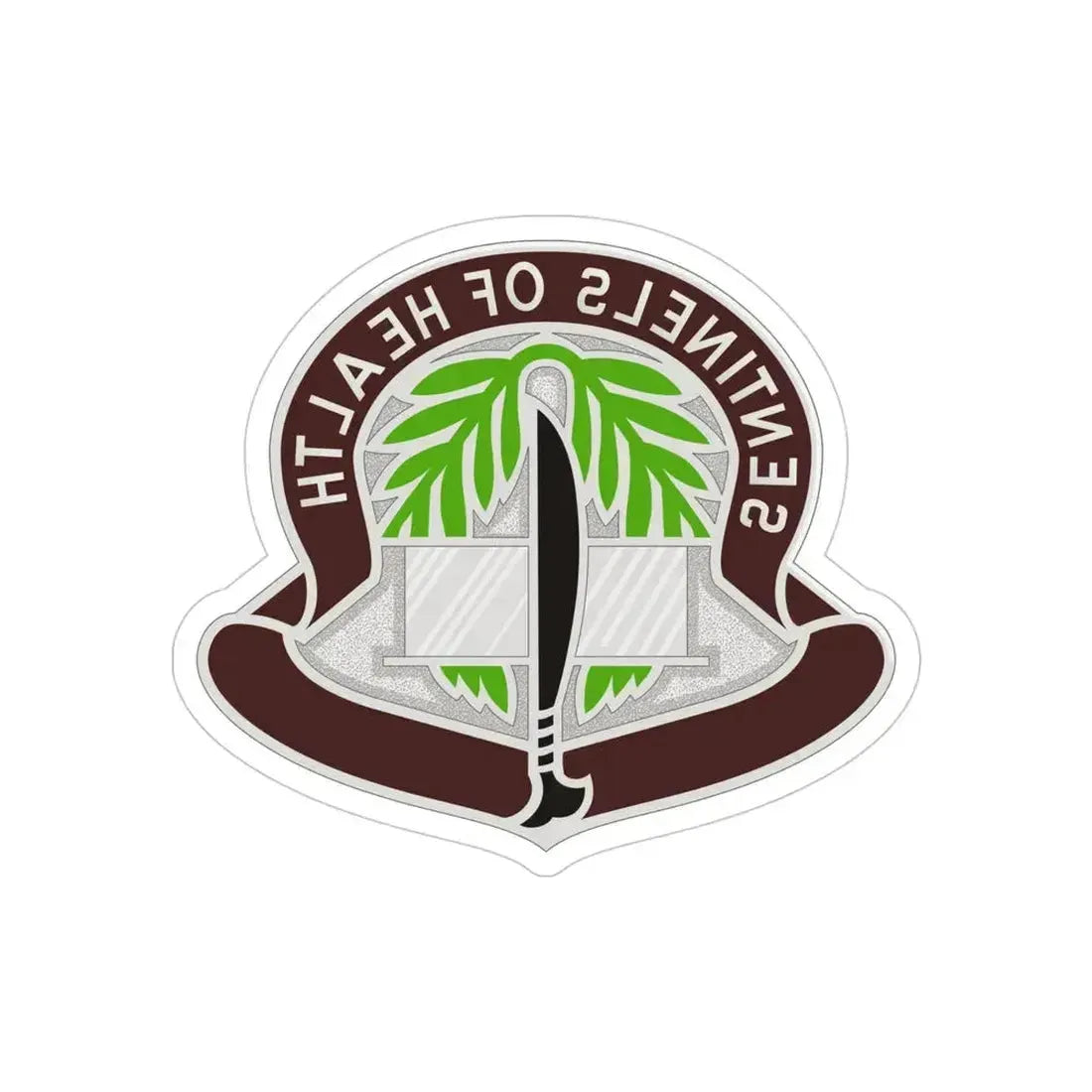 17 Field Hospital (U.S. Army) REVERSE PRINT Transparent Die-Cut STICKER 4 Inch Die-Cut Transparent - The Sticker Space