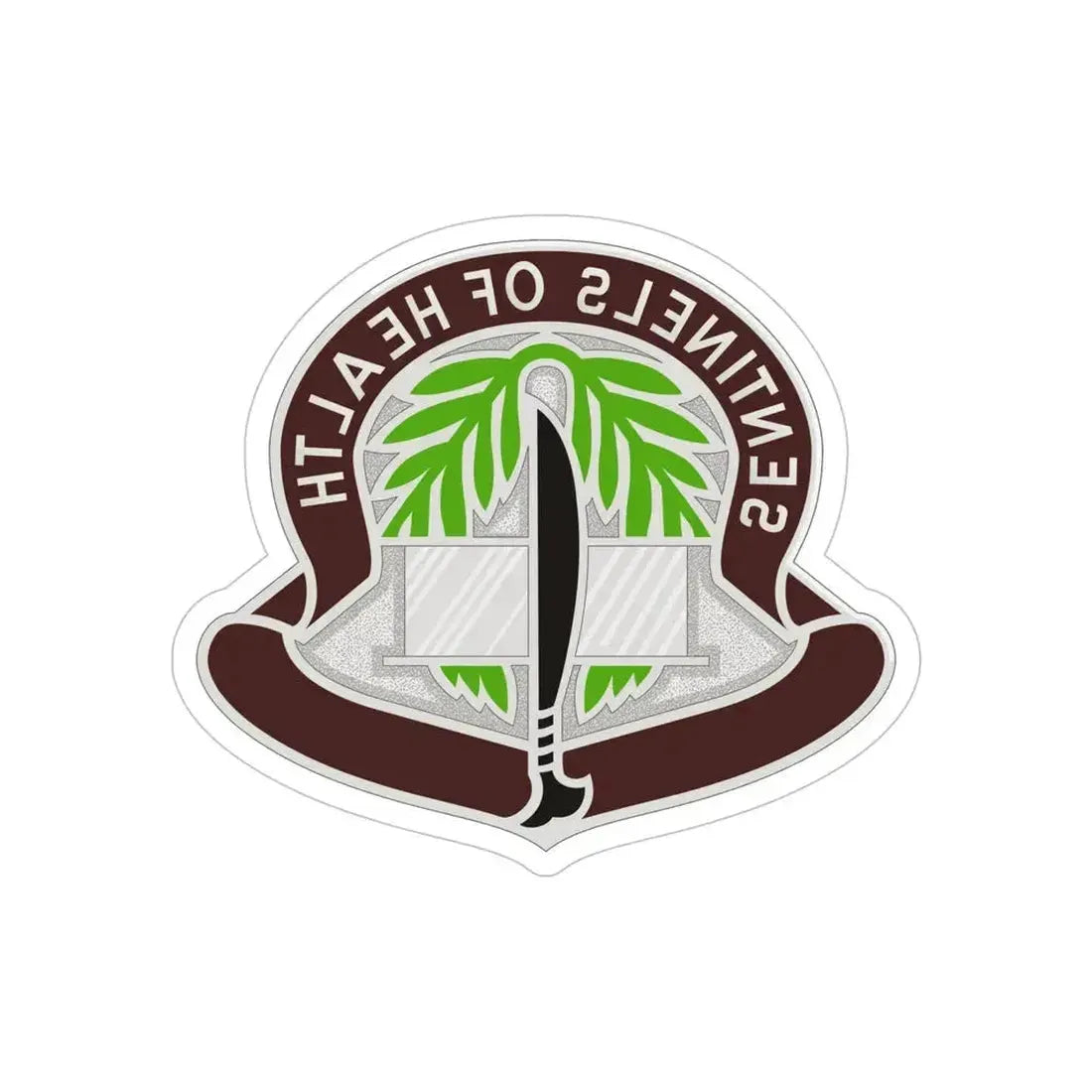 17 Field Hospital (U.S. Army) REVERSE PRINT Transparent Die-Cut STICKER 5 Inch Die-Cut Transparent - The Sticker Space