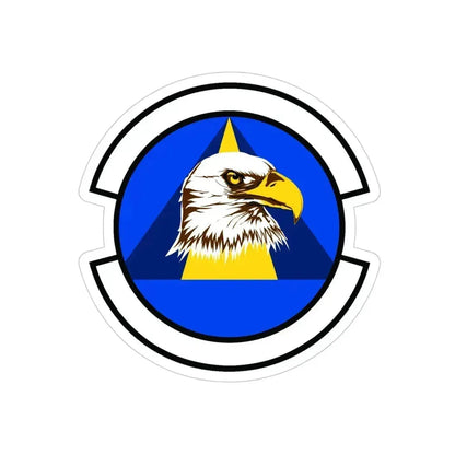 17 Force Support Squadron AETC (U.S. Air Force) REVERSE PRINT Transparent Die-Cut STICKER 4 Inch Die-Cut Transparent - The Sticker Space