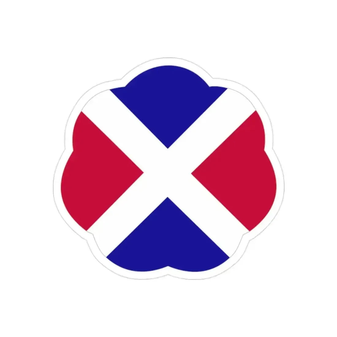 17 Infantry Division (U.S. Army) REVERSE PRINT Transparent Die-Cut STICKER 2 Inch Die-Cut Transparent - The Sticker Space