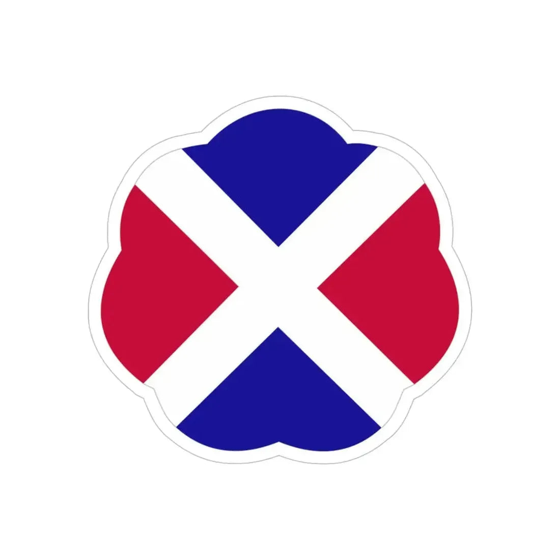 17 Infantry Division (U.S. Army) REVERSE PRINT Transparent Die-Cut STICKER - The Sticker Space