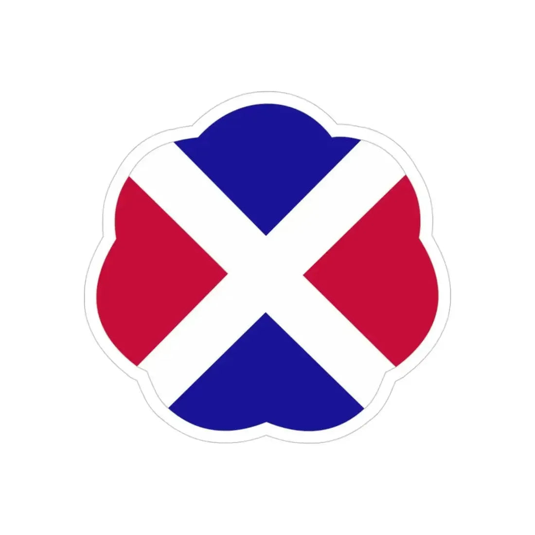 17 Infantry Division (U.S. Army) REVERSE PRINT Transparent Die-Cut STICKER - The Sticker Space