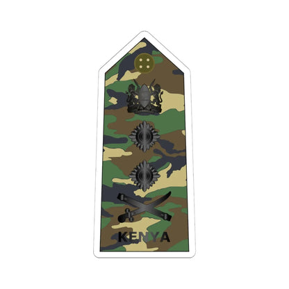 17. Kenyan Army CinC (Kenya) (Military Rank) STICKER Vinyl Kiss-Cut Decal 6 Inch White - The Sticker Space
