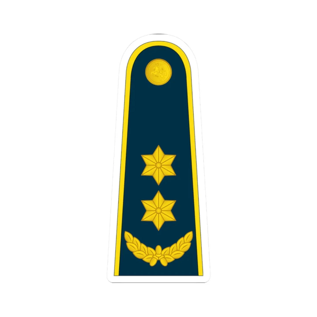 17 Lithuania Air Force LTC (Lithuania) (Military Rank) STICKER Vinyl Kiss-Cut Decal 2 Inch White - The Sticker Space