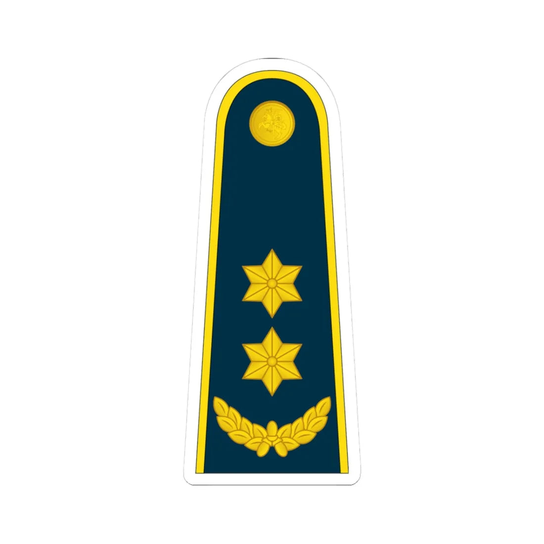 17 Lithuania Air Force LTC (Lithuania) (Military Rank) STICKER Vinyl Kiss-Cut Decal 3 Inch White - The Sticker Space