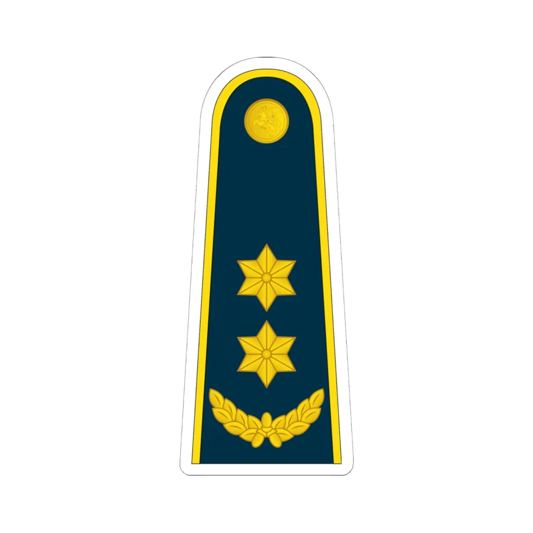 17 Lithuania Air Force LTC (Lithuania) (Military Rank) STICKER Vinyl Kiss-Cut Decal 6 Inch White - The Sticker Space