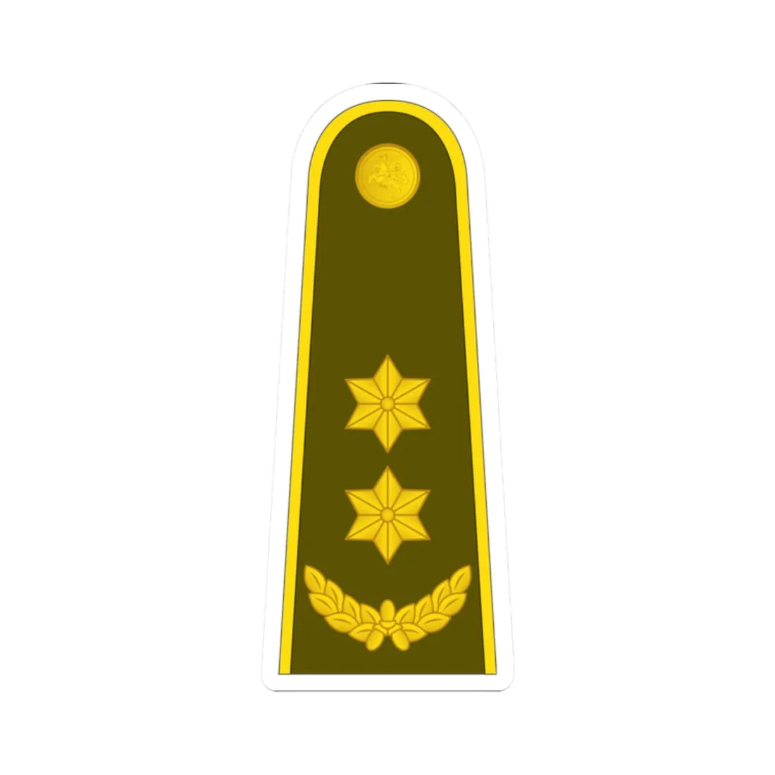 17 Lithuania Army LTC (Lithuania) (Military Rank) STICKER Vinyl Kiss-Cut Decal 2 Inch White - The Sticker Space