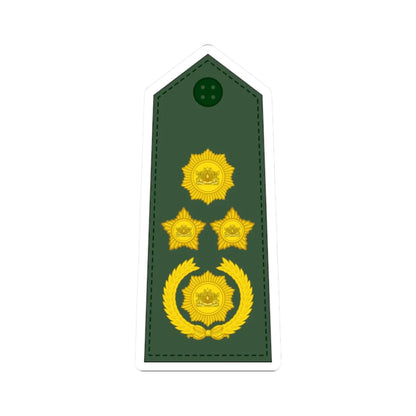 17. Myanmar Army VSGEN (Myanmar) (Military Rank) STICKER Vinyl Kiss-Cut Decal 2 Inch White - The Sticker Space