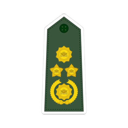 17. Myanmar Army VSGEN (Myanmar) (Military Rank) STICKER Vinyl Kiss-Cut Decal 4 Inch White - The Sticker Space