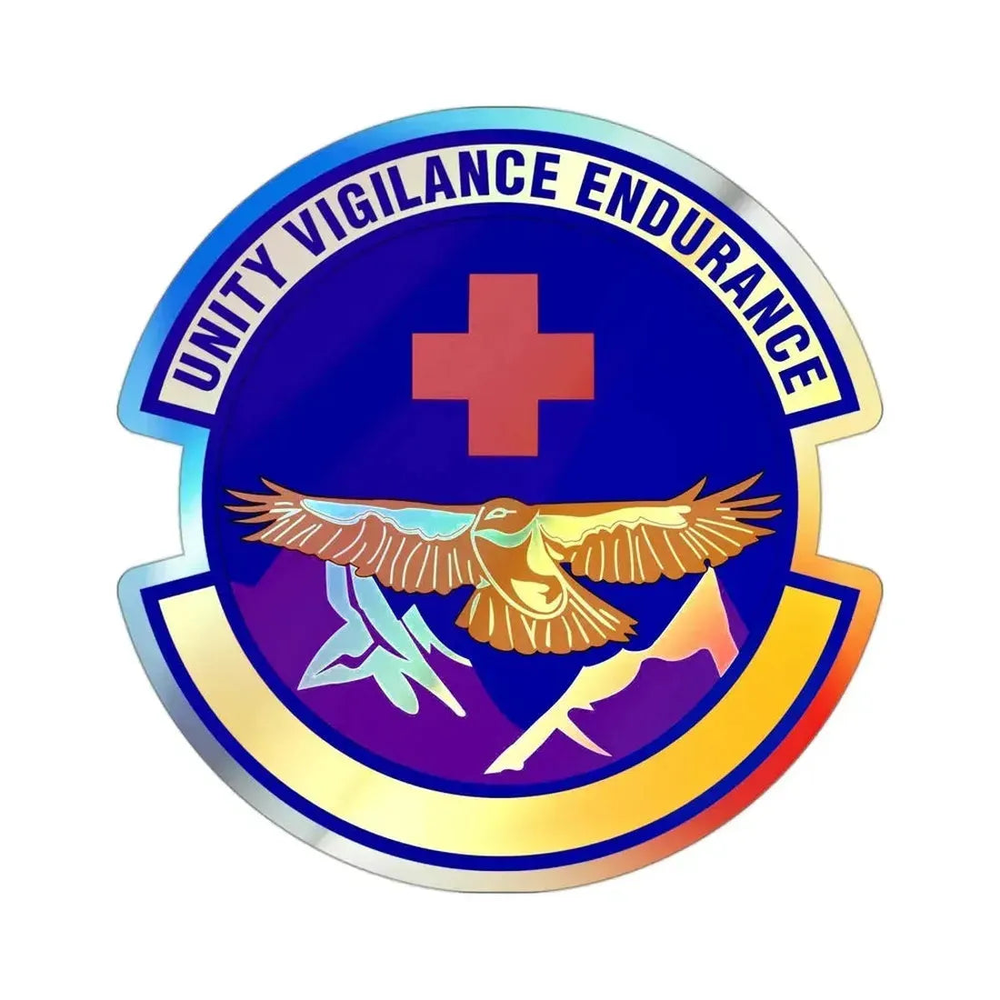 17 Operational Medical Readiness Squadron AETC (U.S. Air Force) Holographic STICKER Die-Cut Vinyl Decal - The Sticker Space