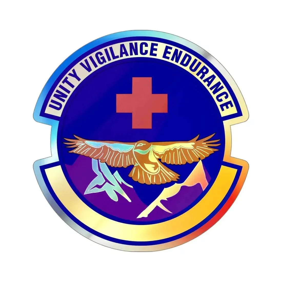 17 Operational Medical Readiness Squadron AETC (U.S. Air Force) Holographic STICKER Die-Cut Vinyl Decal - The Sticker Space