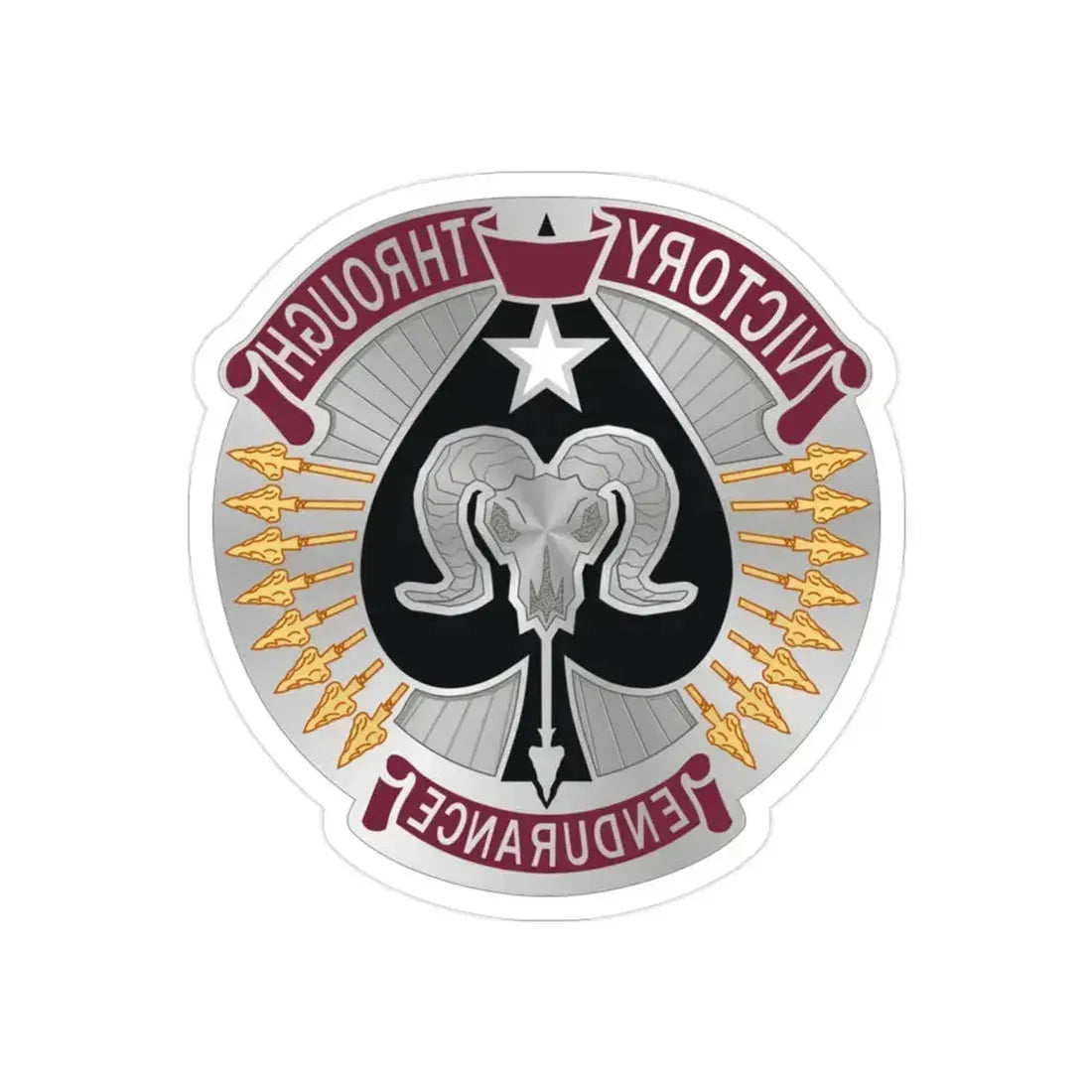 17 Sustainment Brigade 2 (U.S. Army) REVERSE PRINT Transparent Die-Cut STICKER 2 Inch Die-Cut Transparent - The Sticker Space