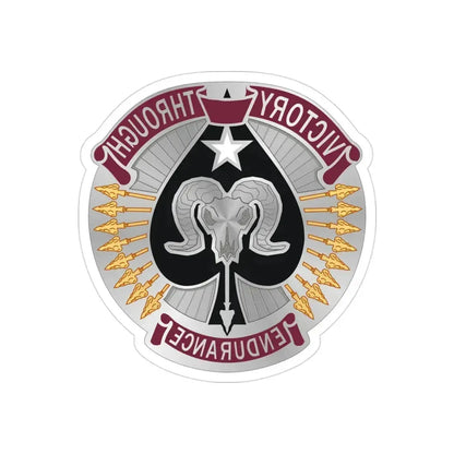 17 Sustainment Brigade 2 (U.S. Army) REVERSE PRINT Transparent Die-Cut STICKER 3 Inch Die-Cut Transparent - The Sticker Space