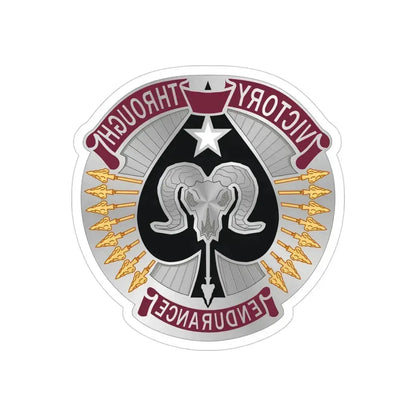17 Sustainment Brigade 2 (U.S. Army) REVERSE PRINT Transparent Die-Cut STICKER 4 Inch Die-Cut Transparent - The Sticker Space
