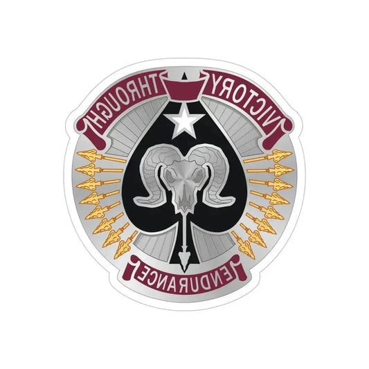 17 Sustainment Brigade 2 (U.S. Army) REVERSE PRINT Transparent Die-Cut STICKER 6 Inch Die-Cut Transparent - The Sticker Space