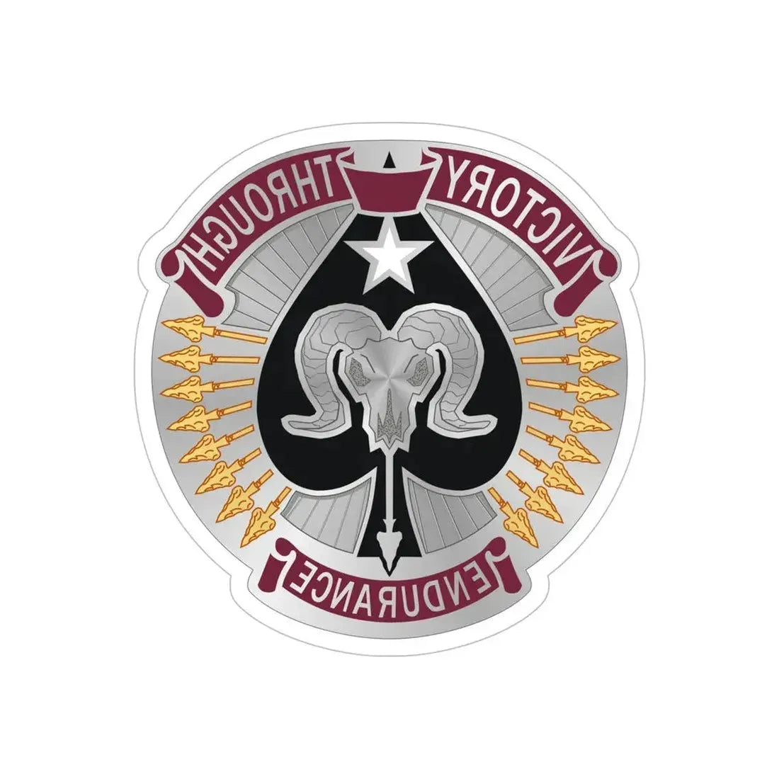 17 Sustainment Brigade 2 (U.S. Army) REVERSE PRINT Transparent Die-Cut STICKER - The Sticker Space