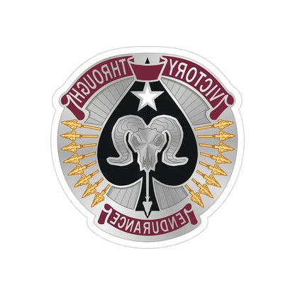 17 Sustainment Brigade 2 (U.S. Army) REVERSE PRINT Transparent Die-Cut STICKER - The Sticker Space