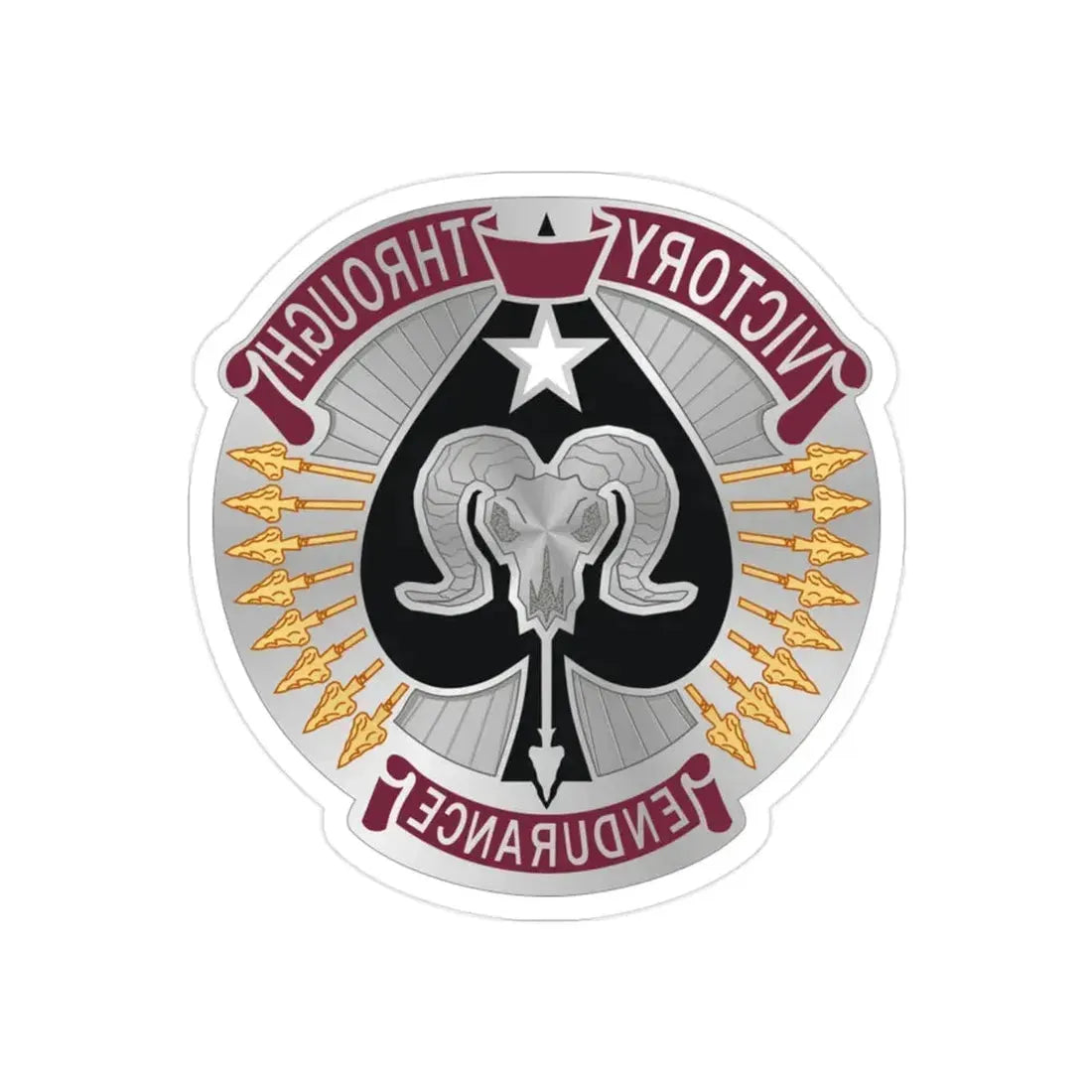 17 Sustainment Brigade 2 (U.S. Army) REVERSE PRINT Transparent Die-Cut STICKER - The Sticker Space