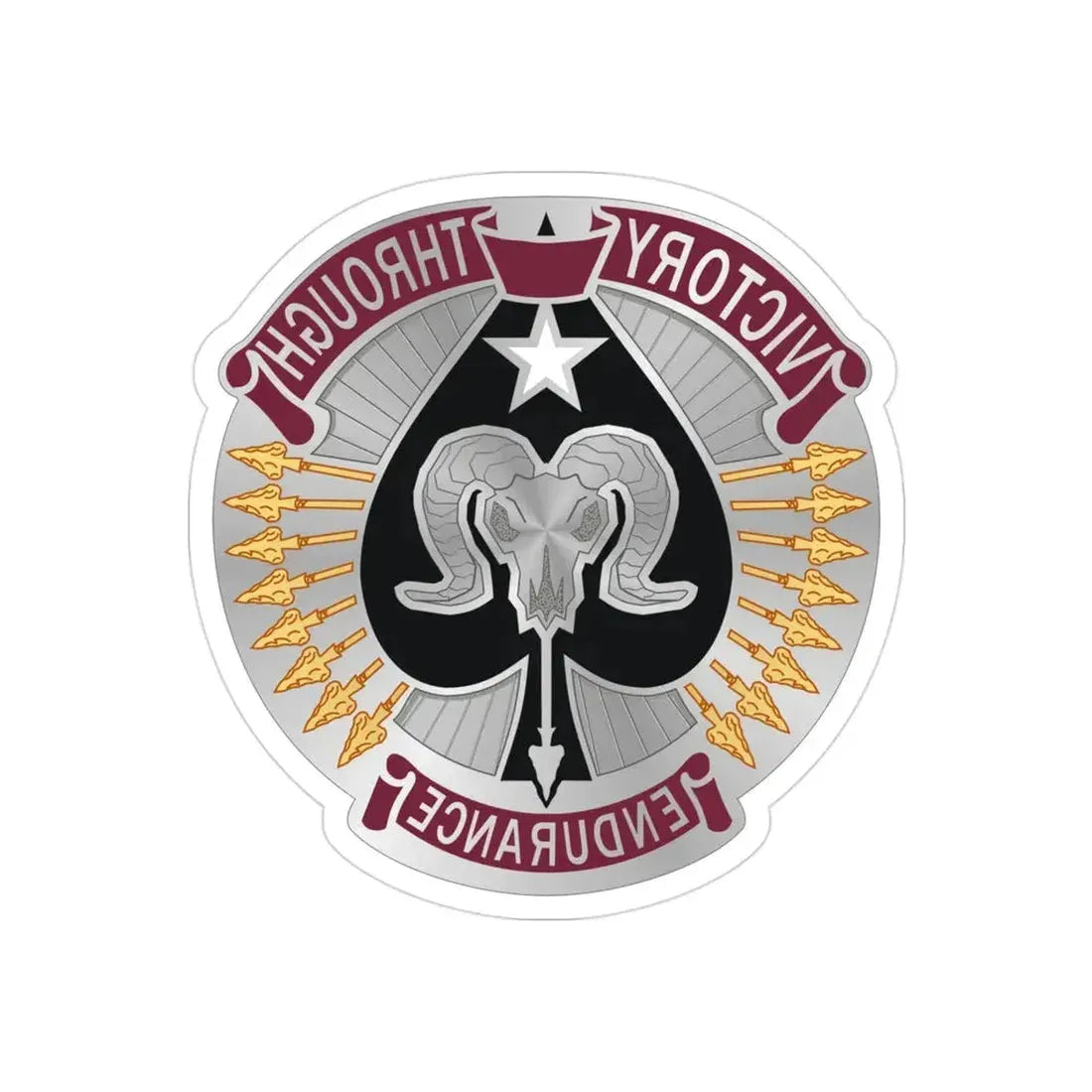 17 Sustainment Brigade 2 (U.S. Army) REVERSE PRINT Transparent Die-Cut STICKER - The Sticker Space