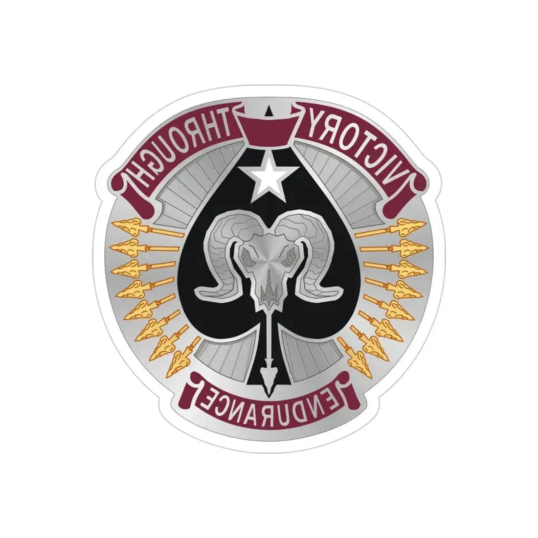 17 Sustainment Brigade 2 (U.S. Army) REVERSE PRINT Transparent Die-Cut STICKER - The Sticker Space