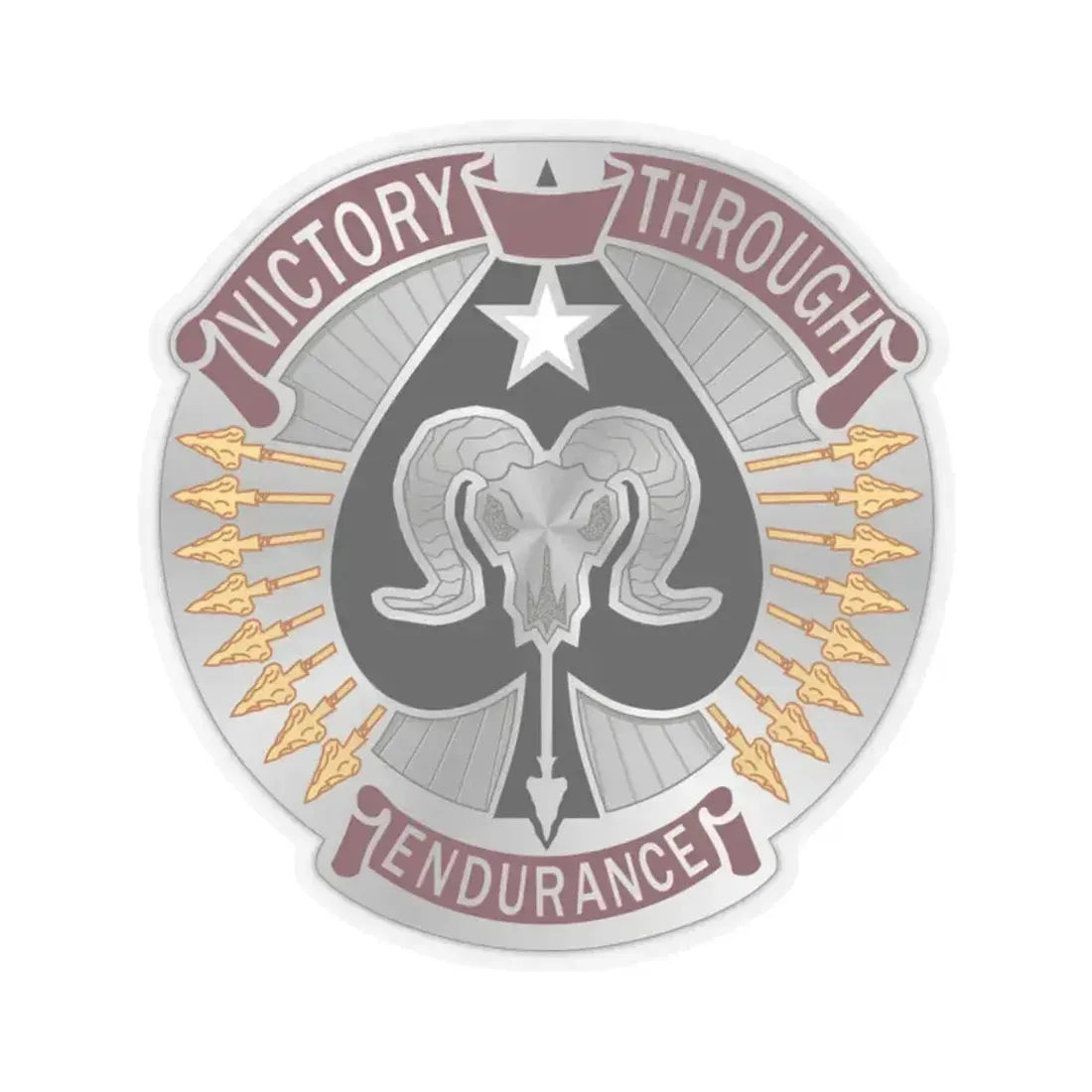 17 Sustainment Brigade 2 (U.S. Army) STICKER Vinyl Kiss-Cut Decal 2 Inch Transparent - The Sticker Space