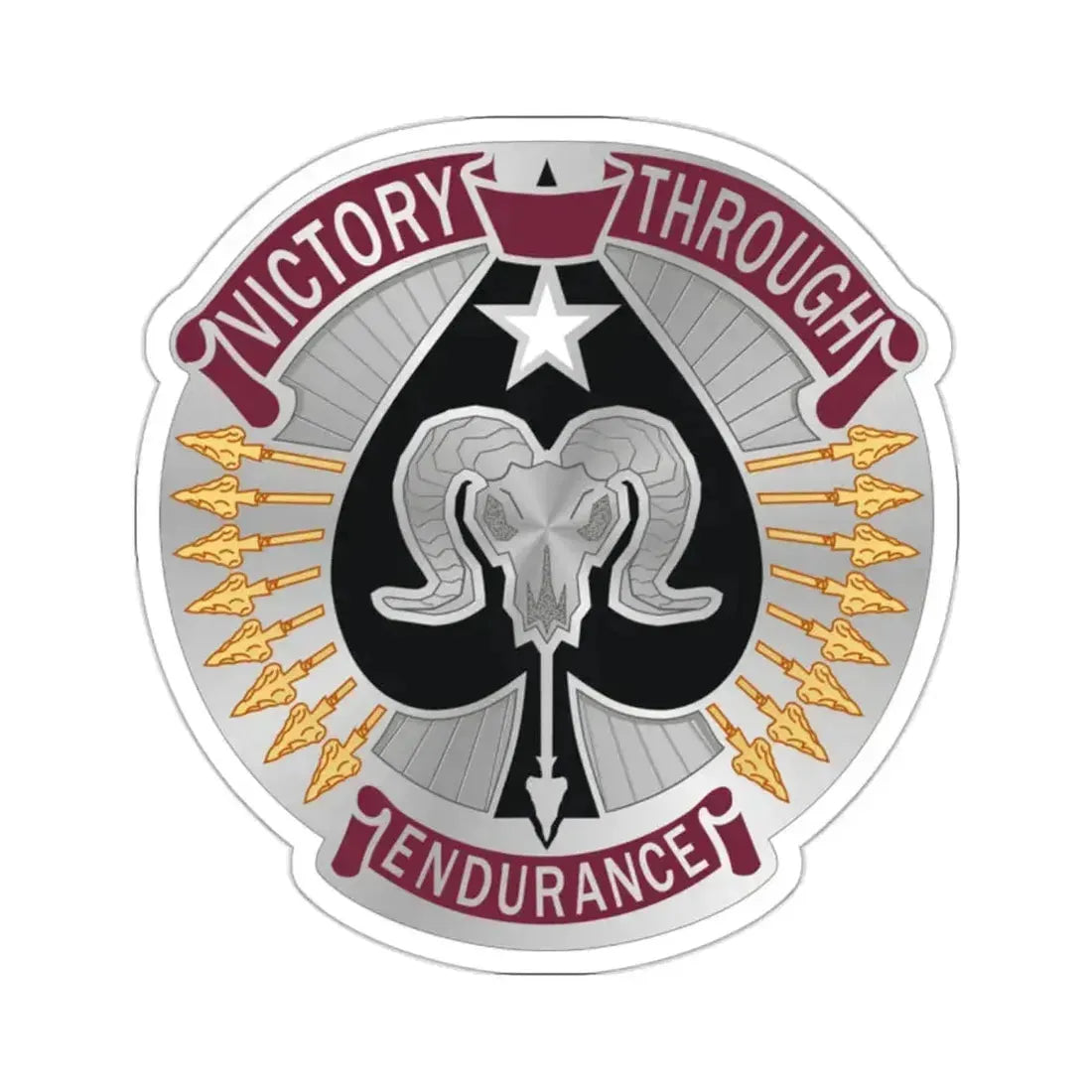 17 Sustainment Brigade 2 (U.S. Army) STICKER Vinyl Kiss-Cut Decal 2 Inch White - The Sticker Space