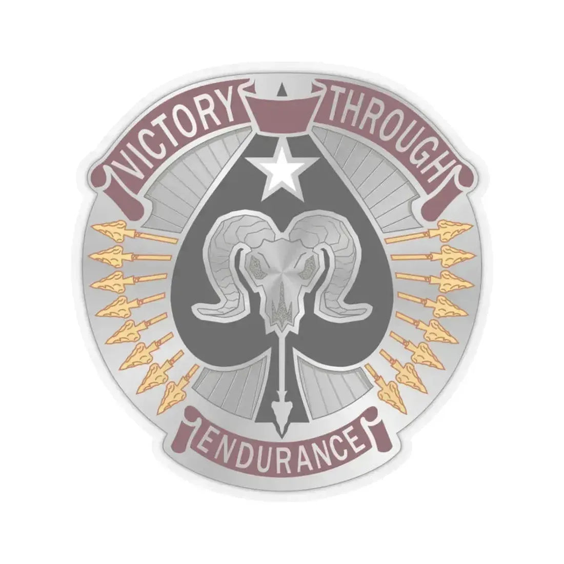 17 Sustainment Brigade 2 (U.S. Army) STICKER Vinyl Kiss-Cut Decal 3 Inch Transparent - The Sticker Space