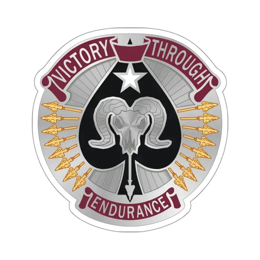 17 Sustainment Brigade 2 (U.S. Army) STICKER Vinyl Kiss-Cut Decal 3 Inch White - The Sticker Space