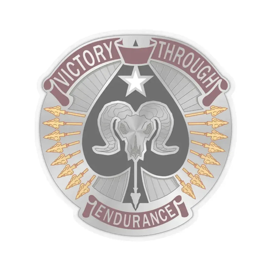 17 Sustainment Brigade 2 (U.S. Army) STICKER Vinyl Kiss-Cut Decal 4 Inch Transparent - The Sticker Space