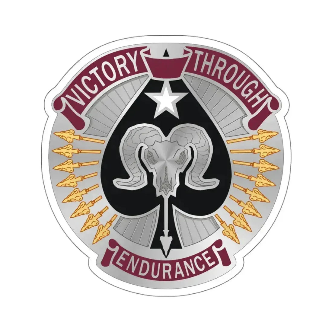 17 Sustainment Brigade 2 (U.S. Army) STICKER Vinyl Kiss-Cut Decal 4 Inch White - The Sticker Space