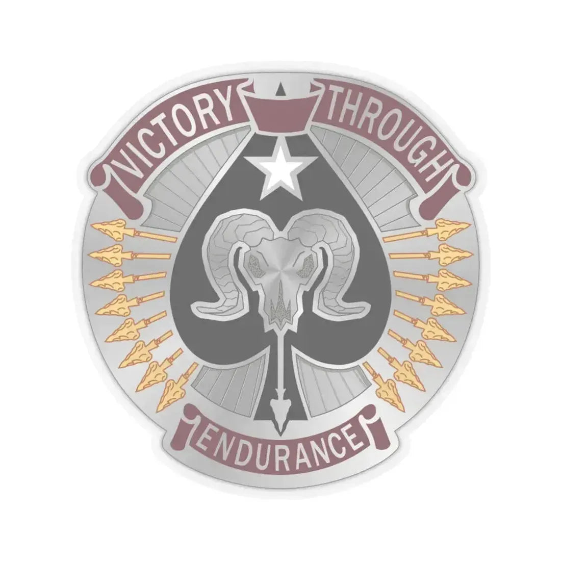 17 Sustainment Brigade 2 (U.S. Army) STICKER Vinyl Kiss-Cut Decal 6 Inch Transparent - The Sticker Space