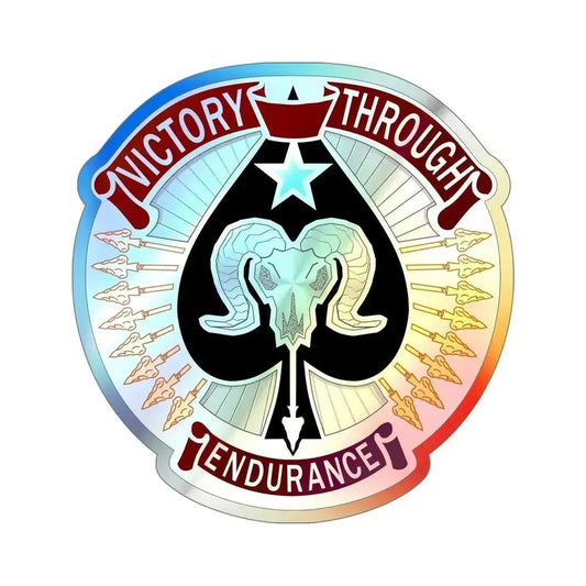 17 Sustainment Brigade v2 (U.S. Army) Holographic STICKER Die-Cut Vinyl Decal 6 Inch Holographic - The Sticker Space