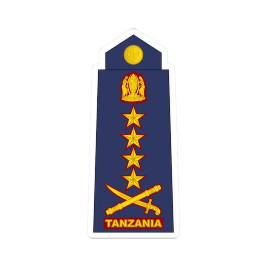 17 Tanzania Air Force GEN (Tanzania) (Military Rank) STICKER Vinyl Kiss-Cut Decal 2 Inch White - The Sticker Space