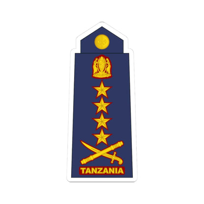 17 Tanzania Air Force GEN (Tanzania) (Military Rank) STICKER Vinyl Kiss-Cut Decal 3 Inch White - The Sticker Space