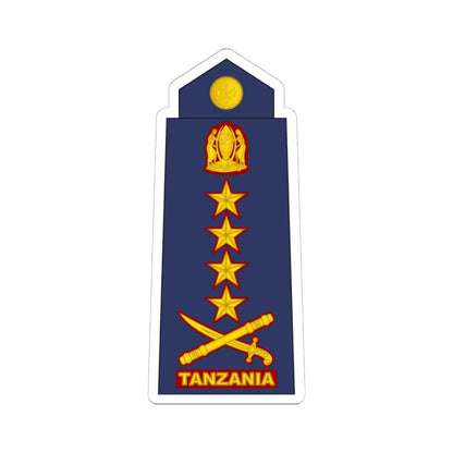 17 Tanzania Air Force GEN (Tanzania) (Military Rank) STICKER Vinyl Kiss-Cut Decal 6 Inch White - The Sticker Space