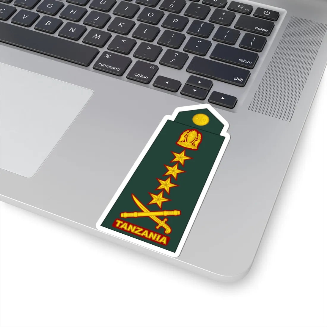 17 Tanzania Army GEN (Tanzania) (Military Rank) STICKER Vinyl Kiss-Cut Decal - The Sticker Space