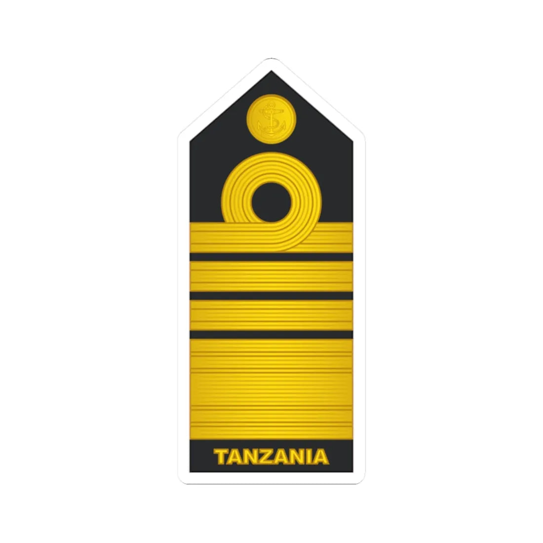 17 Tanzania Navy ADM (Tanzania) (Military Rank) STICKER Vinyl Kiss-Cut Decal 2 Inch White - The Sticker Space