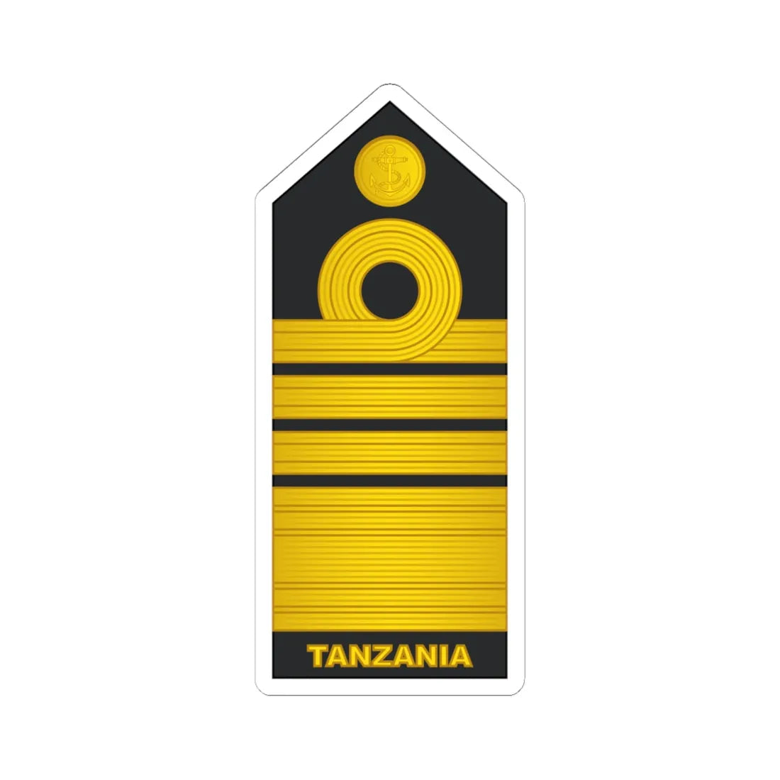 17 Tanzania Navy ADM (Tanzania) (Military Rank) STICKER Vinyl Kiss-Cut Decal 6 Inch White - The Sticker Space