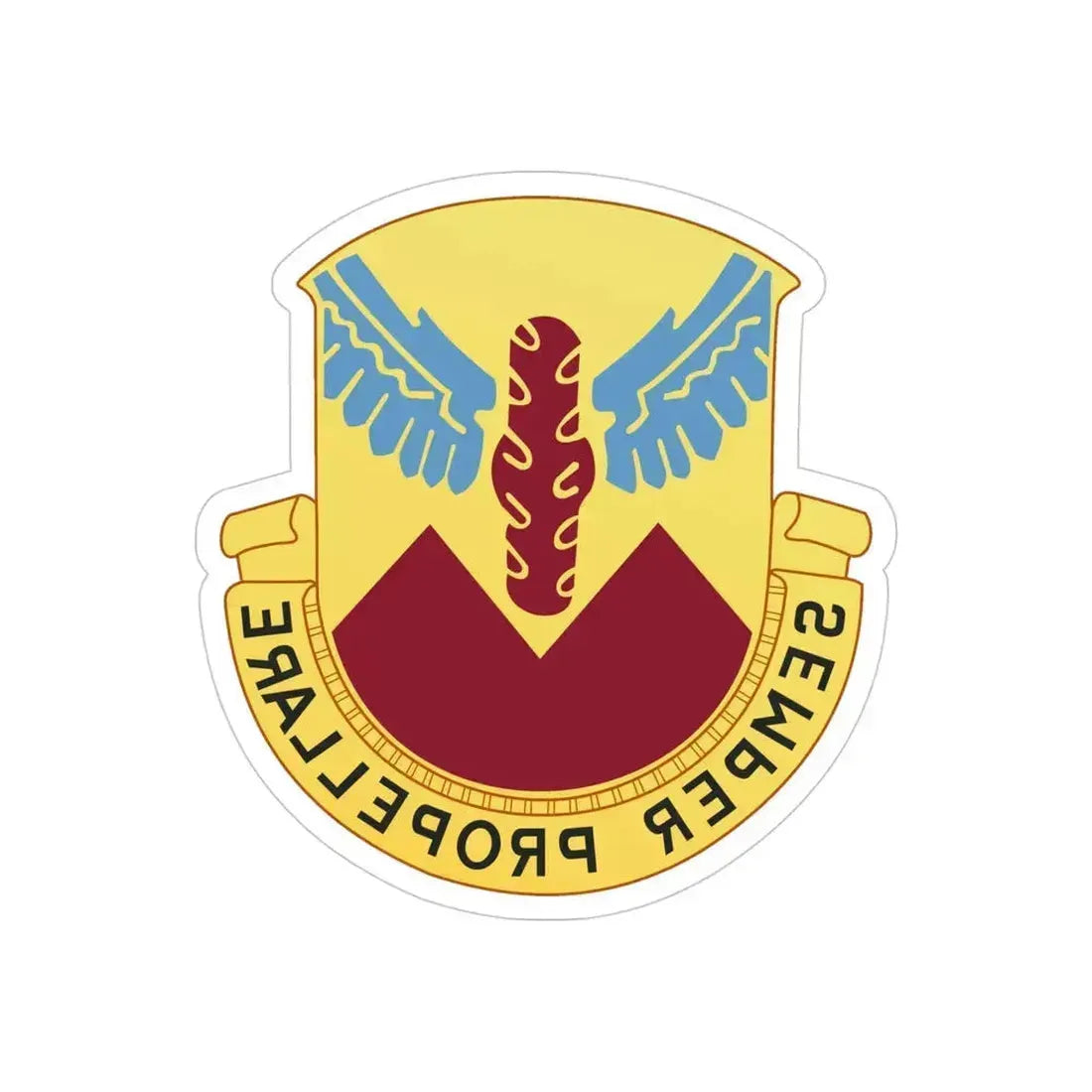 17 Transportation Battalion (U.S. Army) REVERSE PRINT Transparent Die-Cut STICKER 4 Inch Die-Cut Transparent - The Sticker Space