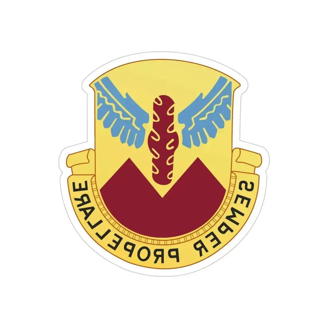 17 Transportation Battalion (U.S. Army) REVERSE PRINT Transparent Die-Cut STICKER 5 Inch Die-Cut Transparent - The Sticker Space