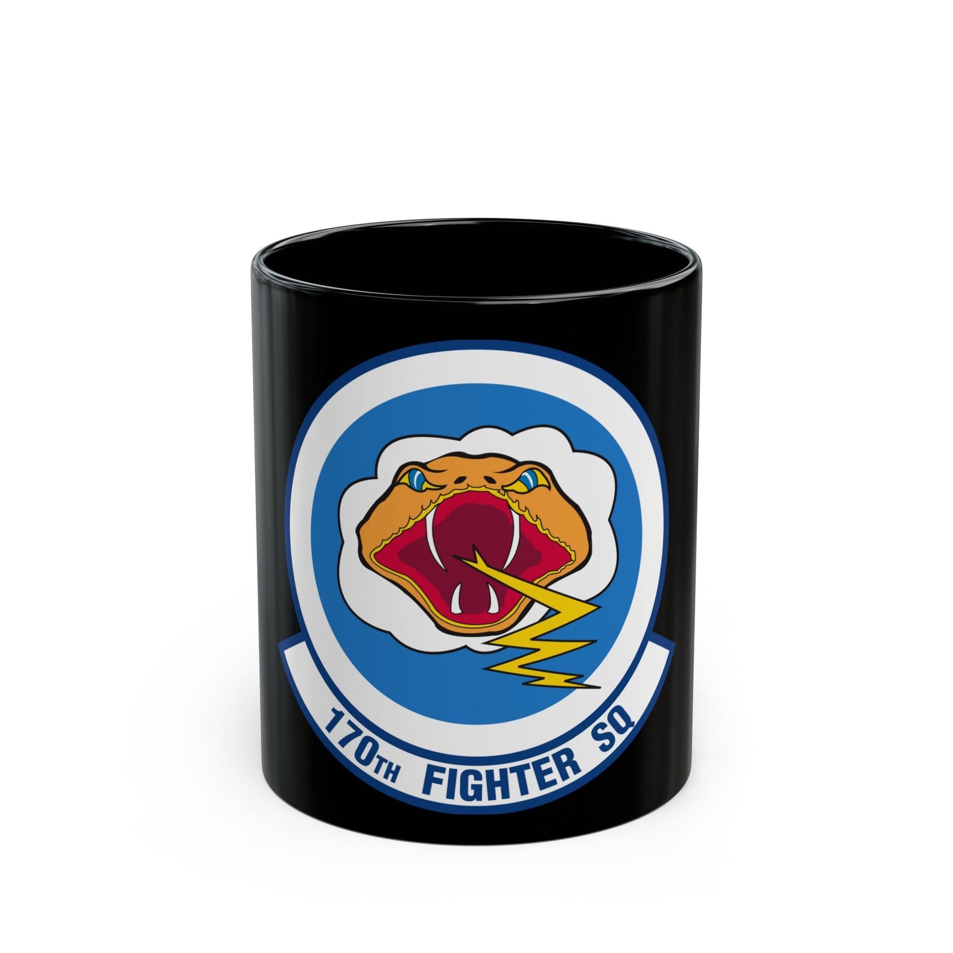 170 Fighter Squadron (U.S. Air Force) Black Coffee Mug-11oz-The Sticker Space