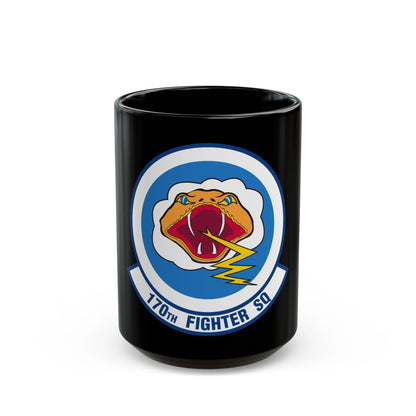 170 Fighter Squadron (U.S. Air Force) Black Coffee Mug-15oz-The Sticker Space