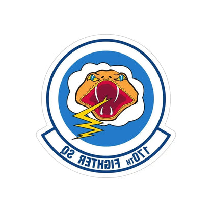 170 Fighter Squadron (U.S. Air Force) REVERSE PRINT Transparent Die-Cut STICKER - The Sticker Space