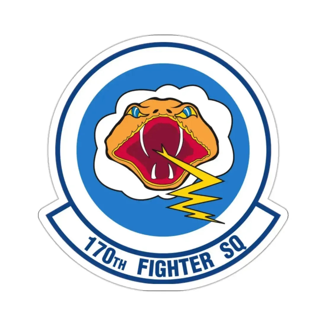 170 Fighter Squadron (U.S. Air Force) STICKER Vinyl Kiss-Cut Decal - The Sticker Space
