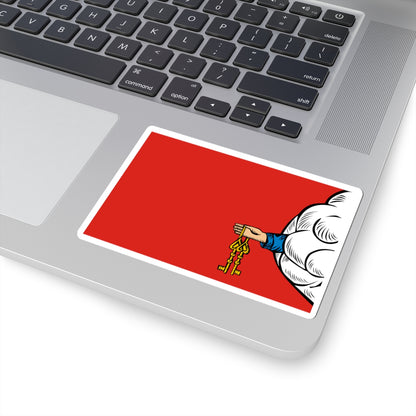 Flag of Petrovsky rayon Saratov oblast (Russia) STICKER Vinyl Kiss-Cut Decal