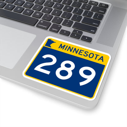 MN-289 wide (Minnesota) (Road Sign) STICKER Vinyl Kiss-Cut Decal