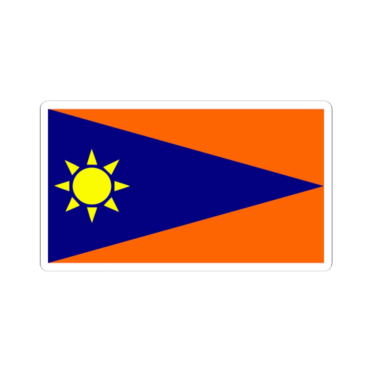Flag of Falcon municipality (Venezuela) STICKER Vinyl Kiss-Cut Decal