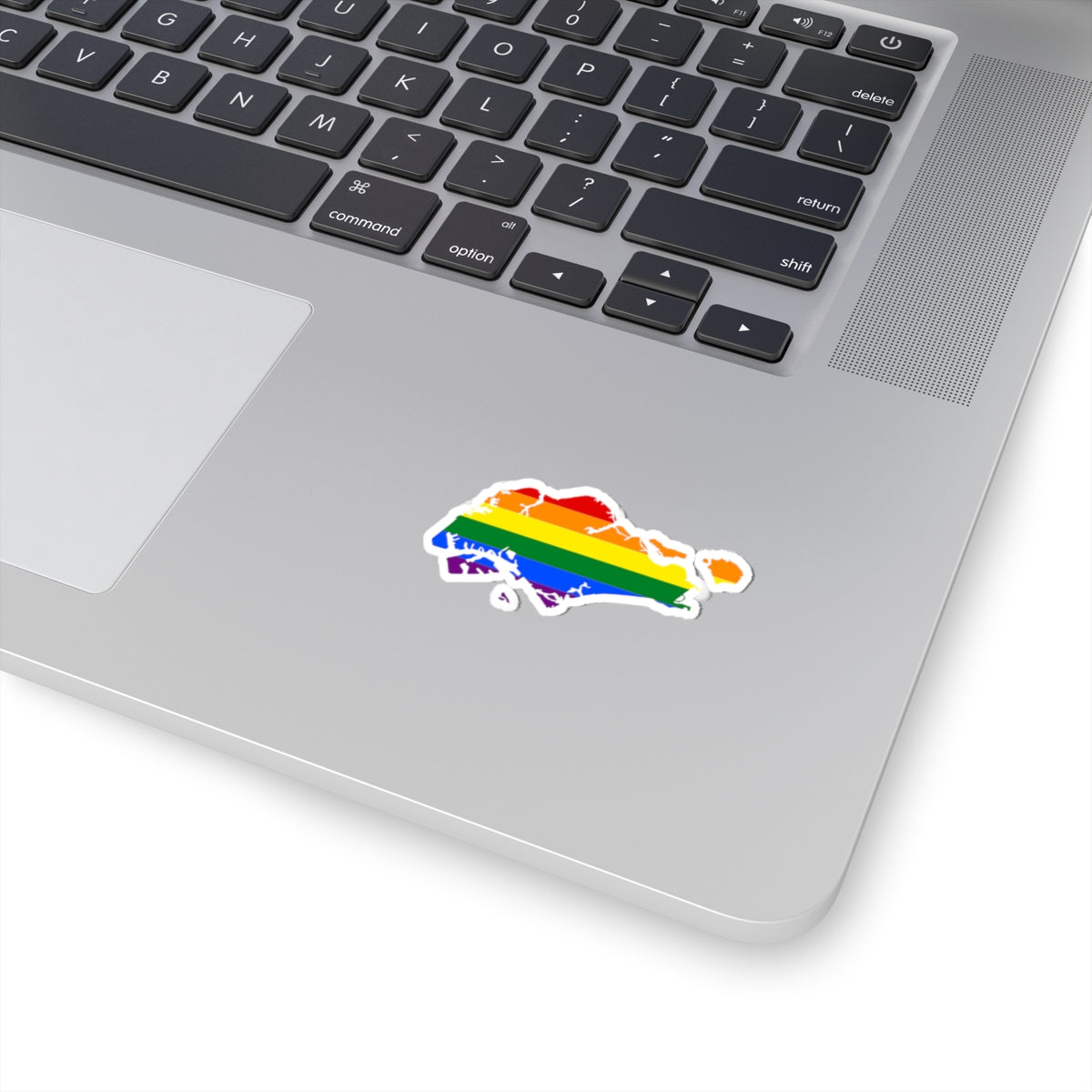 LGBT flag map of Singapore (Singapore) STICKER Vinyl Kiss-Cut Decal