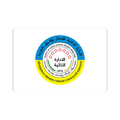 De facto SA-NES Flag (Syria) STICKER Vinyl Kiss-Cut Decal
